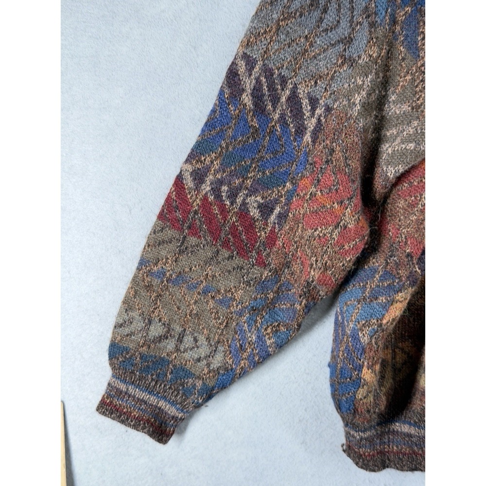 VTG INTI for George Alexander Mens L 100% Alpaca Handloomed in Bolivia Sweater - Picture 5 of 9
